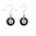 35456 - Hook earrings - Duo Milk - Noir / Argent