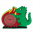 35503 - Alarm clock - Funny Clock - Dragon Vert