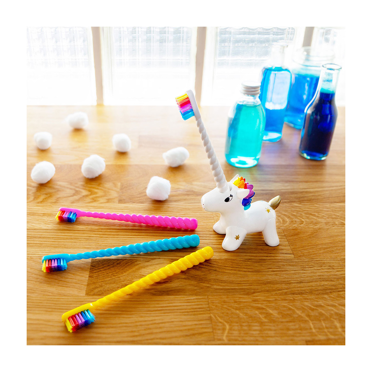Pylones Porte Brosse à Dents Unicornsmile Licorne Avec Brosse à Dents Blanche Incluse