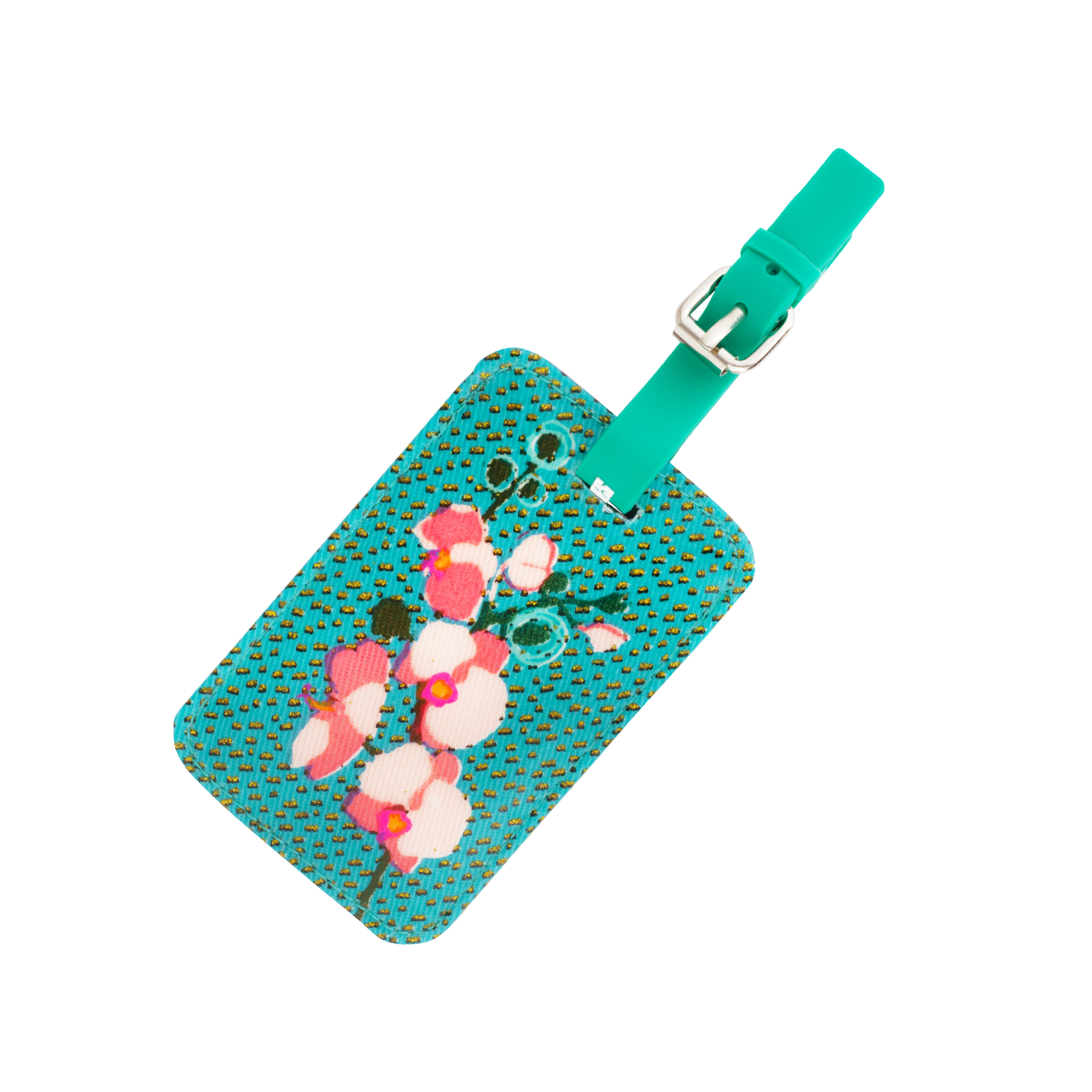 Original luggage label TA. Voyage Pylones Orchid Blue Pylones