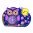 35503 - Alarm clock - Funny Clock - Blue Owl