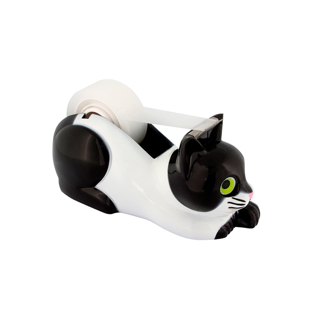 Sticky tape dispenser Stick on Chat Noir Et Blanc Pylones