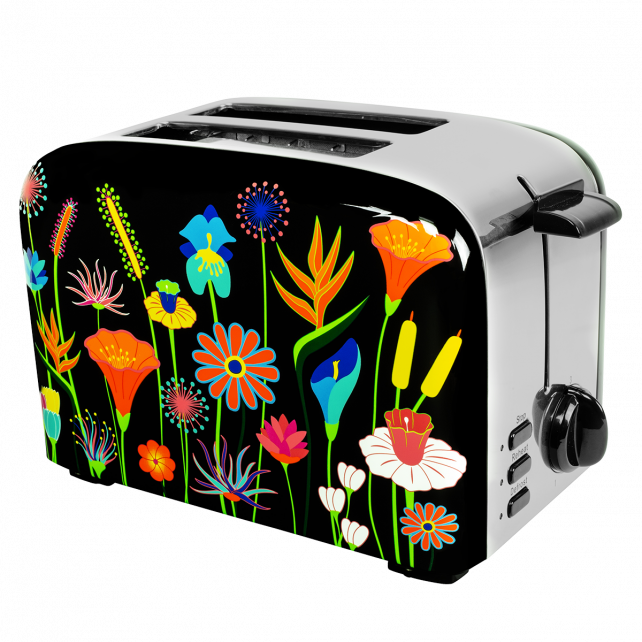 Toaster Toast in 2 Jardin Fleuri Pylones