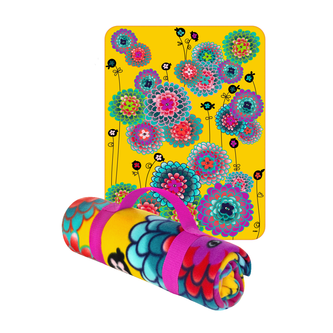 Keep Me Warm Fleece blanket Dahlia Pylones