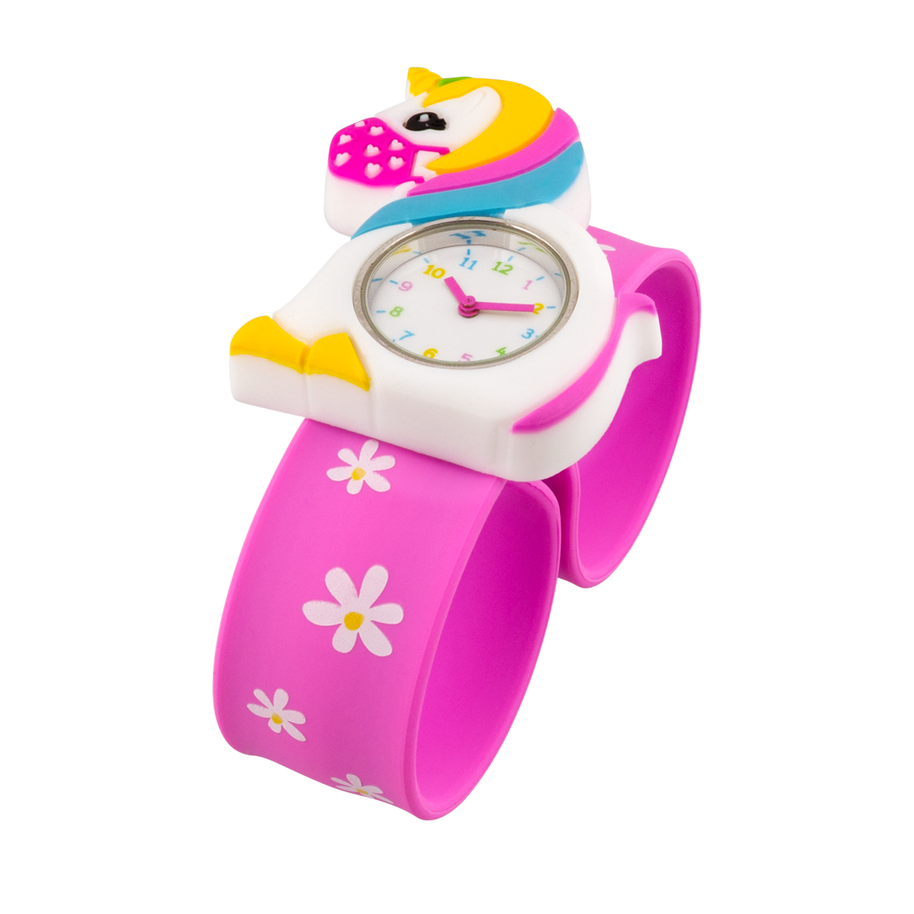Funny Time Slap watch Unicorn With Mask Pylones