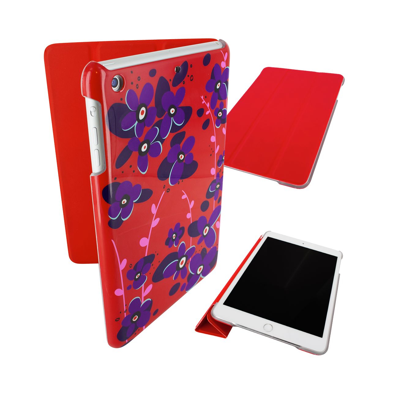 Coque pour iPad mini 2 et 3 original - I Smart Cover - Nymphea - Pylones