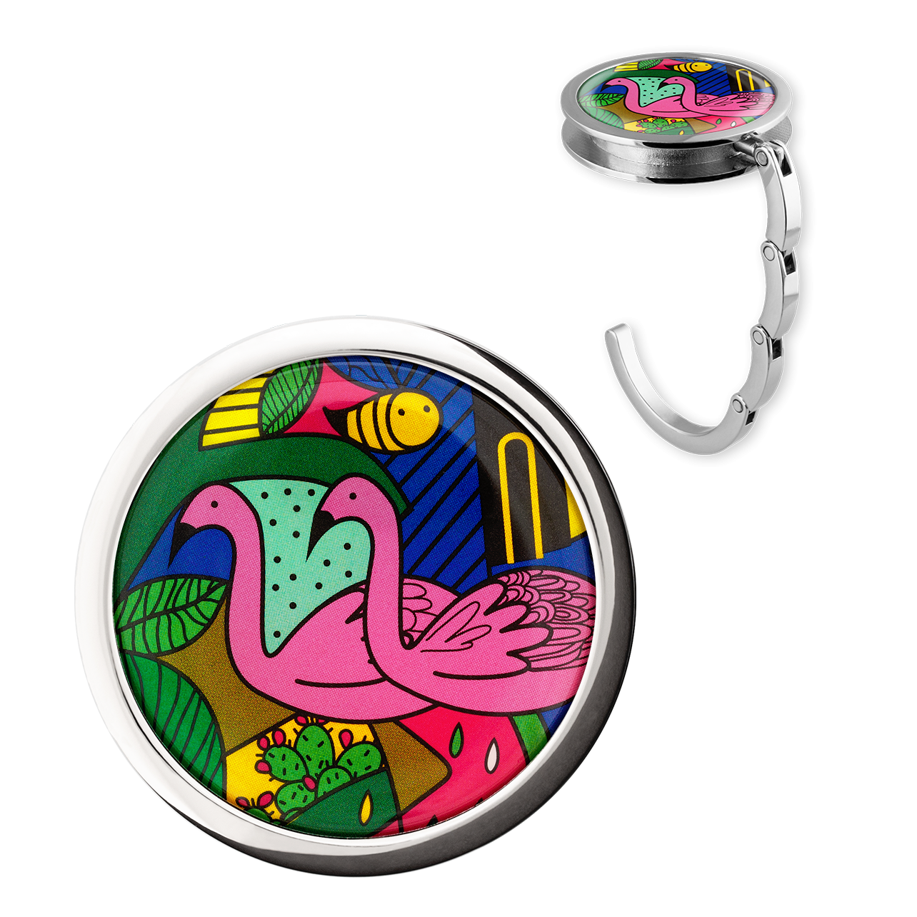 Crochet De Sac à Main Accroche Sac Pliable En Métal Porte-sac Pour Table Ou Bureau Suspension