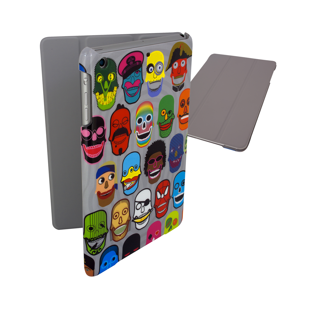 Coque pour iPad mini 2 et 3 original - I Smart Cover - Skull 3 - Pylones