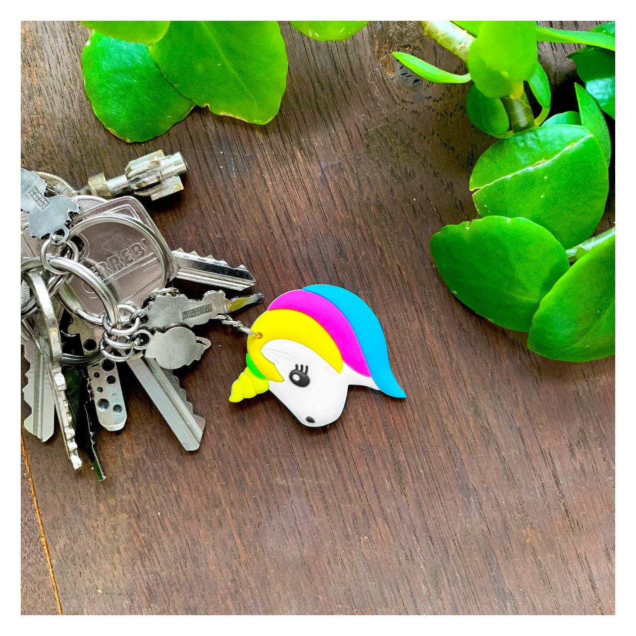 Porte-clés Licorne Personnalisé En Bois 3D Et Acrylique - Coffret Cadeau OFFERT - Fait Main USA