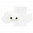 37329 - Set de 6 disques démaquillants lavables - Beautycat - Blanc