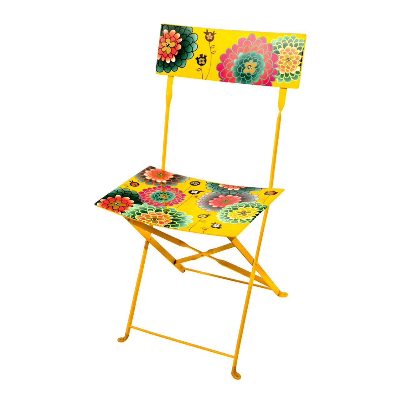 Chaise pliante de salon, cuisine ou jardin - Garden paradise - Dahlia -  Pylones
