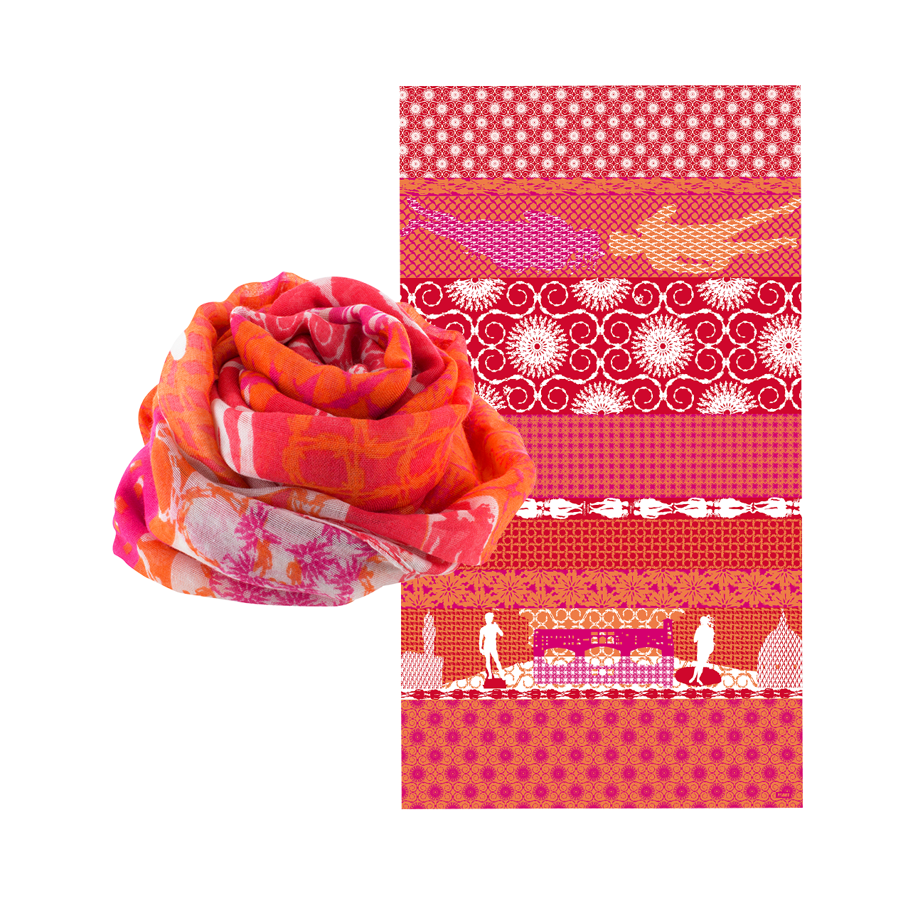 Foulard Balade en ville Firenze Pylones