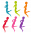 Set de 6 marcadores de vidrio - Happy Markers Figurine