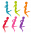 Set of 6 glass markers - Happy Markers