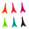 Set de 6 marcadores de vidrio - Happy Markers Figurine