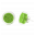 29201 - Boucles d\'oreilles clou en verre soufflées - Cachou Billes - Vert