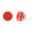 29201 - Pendientes con tuerca de vidrio soplado - Cachou Billes - Rouge