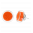 29201 - Stud earrings - Cachou Billes - Orange