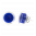 29201 - Boucles d\'oreilles clou en verre soufflées - Cachou Billes - Bleu Foncé