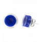 29201 - Pendientes con tuerca de vidrio soplado - Cachou Billes - Bleu Foncé