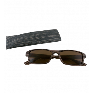 Sunglasses - Bois Rectangle - Dark brown