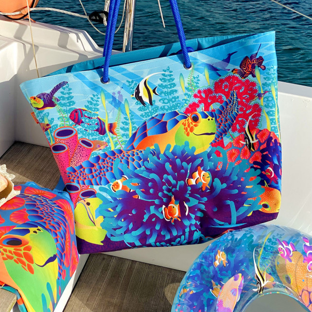 EOIWUY Sac De Plage, 35L Grand Cabas De Plage Étanche Et Anti