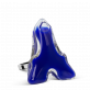 36334 - Glass ring - Tower Milk - Bleu