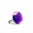 33487 - Anello in vetro - Cachou Nano Transparent - Violet