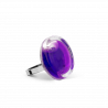 Bague en verre soufflée - Cachou Nano Transparent