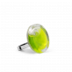 33487 - Bague en verre soufflée - Cachou Nano Transparent - Vert