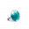 33487 - Bague en verre soufflé - Cachou Nano Transparent - Turquoise