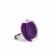 28690 - Bague en verre soufflée - Cachou Nano Milk - Violet foncé