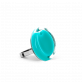 28690 - Bague en verre soufflée - Cachou Nano Milk - Turquoise