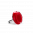 28690 - Glass ring - Cachou Nano Milk - Rouge foncé