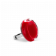 28690 - Bague en verre soufflée - Cachou Nano Milk - Rouge foncé