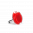 28690 - Bague en verre soufflée - Cachou Nano Milk - Rouge clair