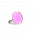 28690 - Bague en verre soufflée - Cachou Nano Milk - Bubble Gum