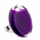 28635 - Anello in vetro - Cachou Giga Milk - Violet foncé