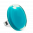 28635 - Glass ring - Cachou Giga Milk - Turquoise