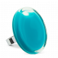 28635 - Glass ring - Cachou Giga Milk - Turquoise