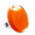 28635 - Bague en verre soufflée - Cachou Giga Milk - Orange