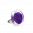 28836 - Bague en verre soufflée - Cachou Mini Billes - Violet