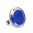 28823 - Bague en verre soufflée - Cachou Medium Billes - Bleu Foncé