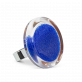 28823 - Glass ring - Cachou Medium Billes - Bleu Foncé