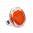 28823 - Bague en verre soufflée - Cachou Medium Billes - Orange