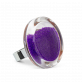 28823 - Bague en verre soufflée - Cachou Medium Billes - Violet