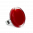 28654 - Bague en verre soufflée - Cachou Medium Milk - Rouge foncé