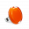 28654 - Anillo de vidrio soplado - Cachou Medium Milk - Orange