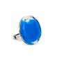 28672 - Bague en verre soufflée - Cachou Mini Milk - Bleu roi