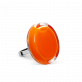 28672 - Bague en verre soufflée - Cachou Mini Milk - Orange